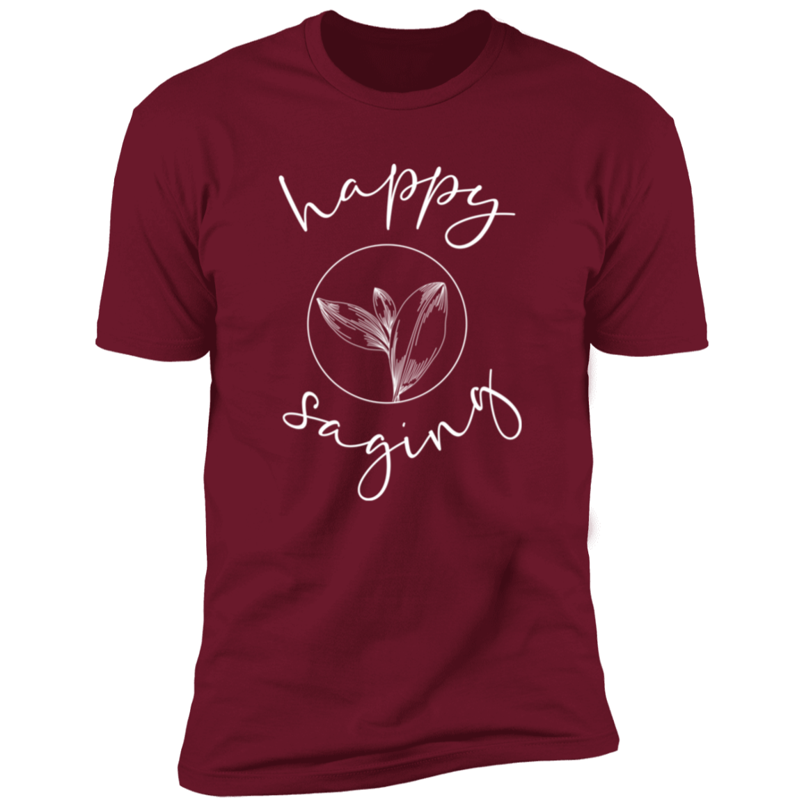 Happy Saging Full Front - White