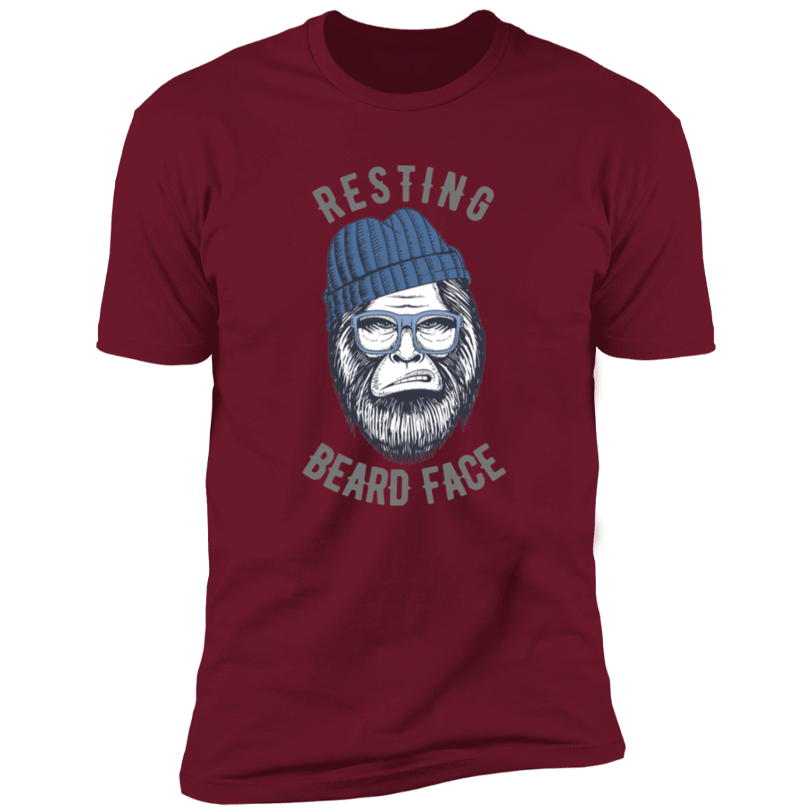 Resting Beard Face - Grey