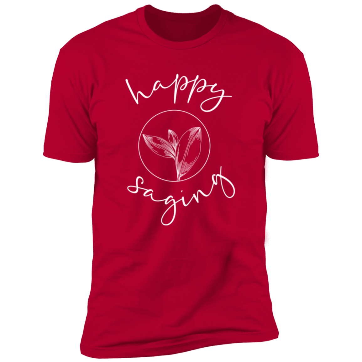 Happy Saging Full Front - White