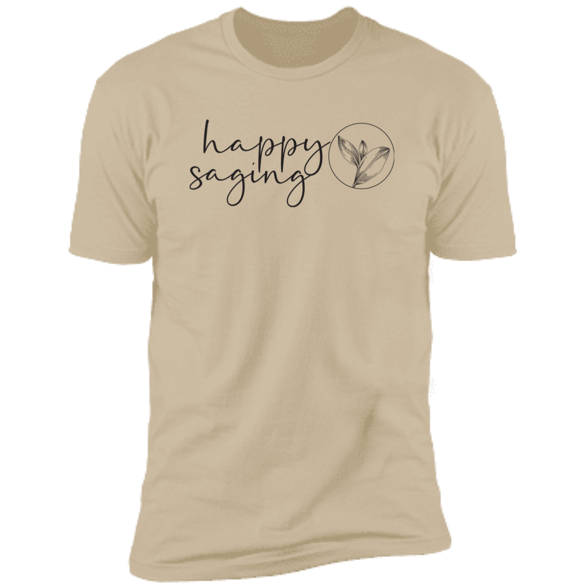 Happy Saging Front Center - Black