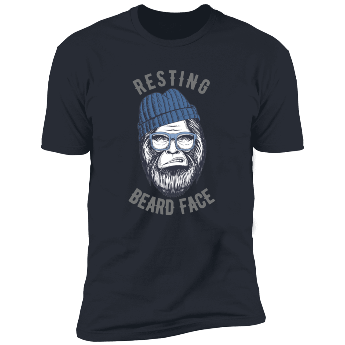 Resting Beard Face - Grey