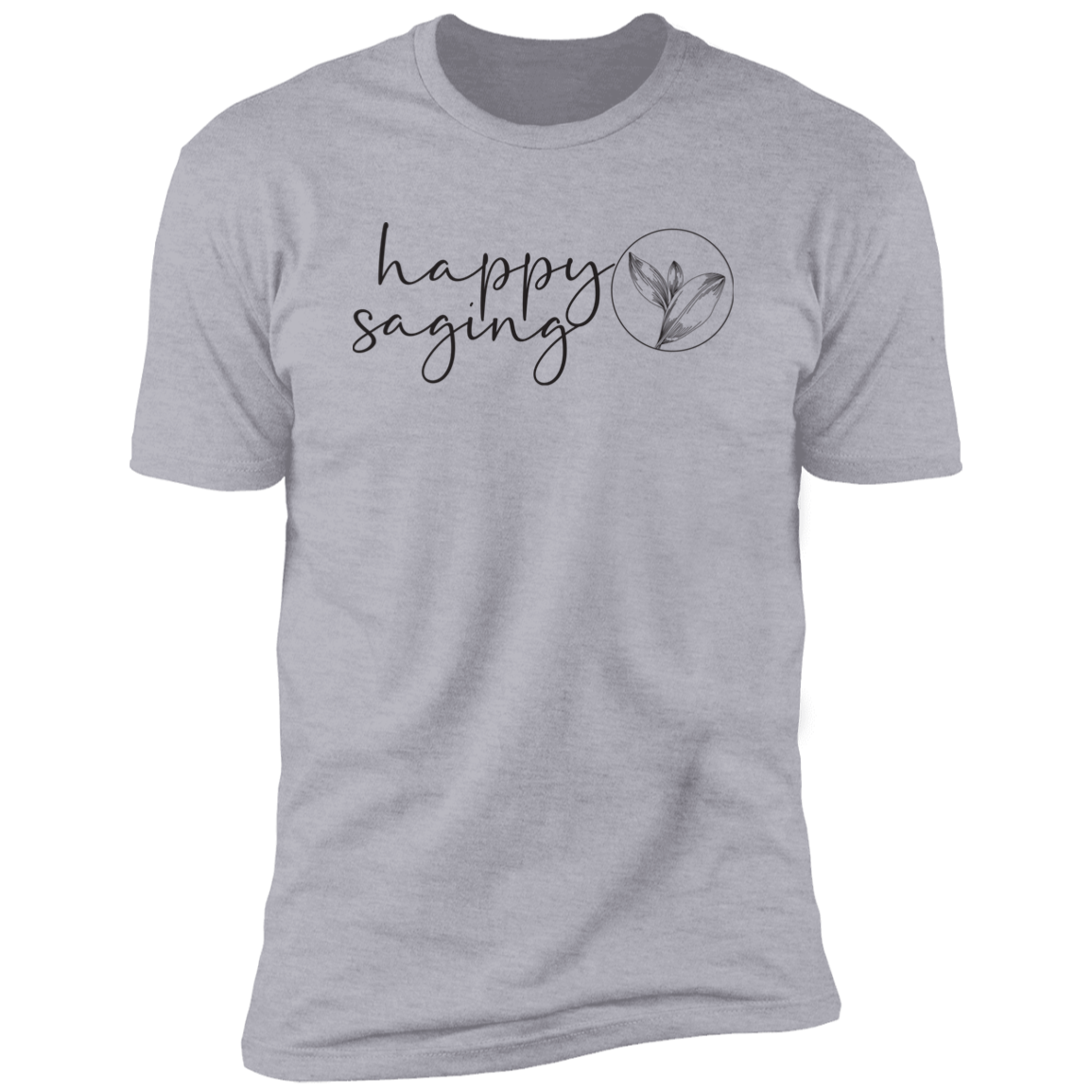 Happy Saging Front Center - Black